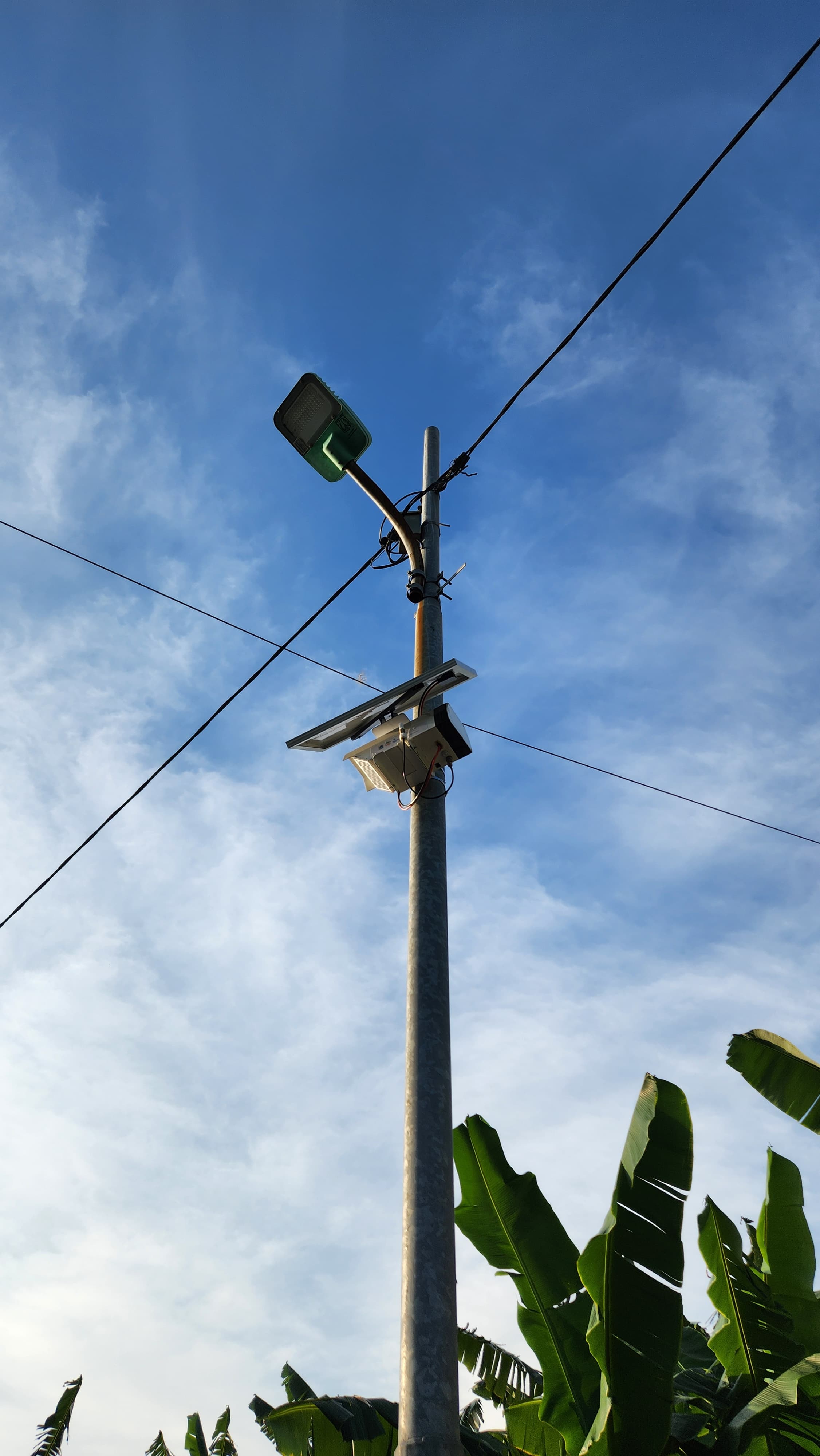 Utility pole monitoring equipment